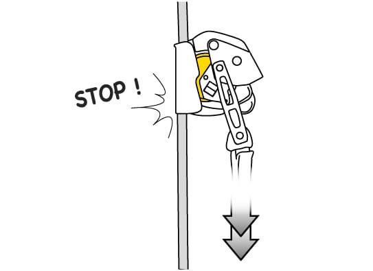 Antichute mobile ASAP LOCK - PETZL avec fonction de blocage pour corde verticale ou oblique_4