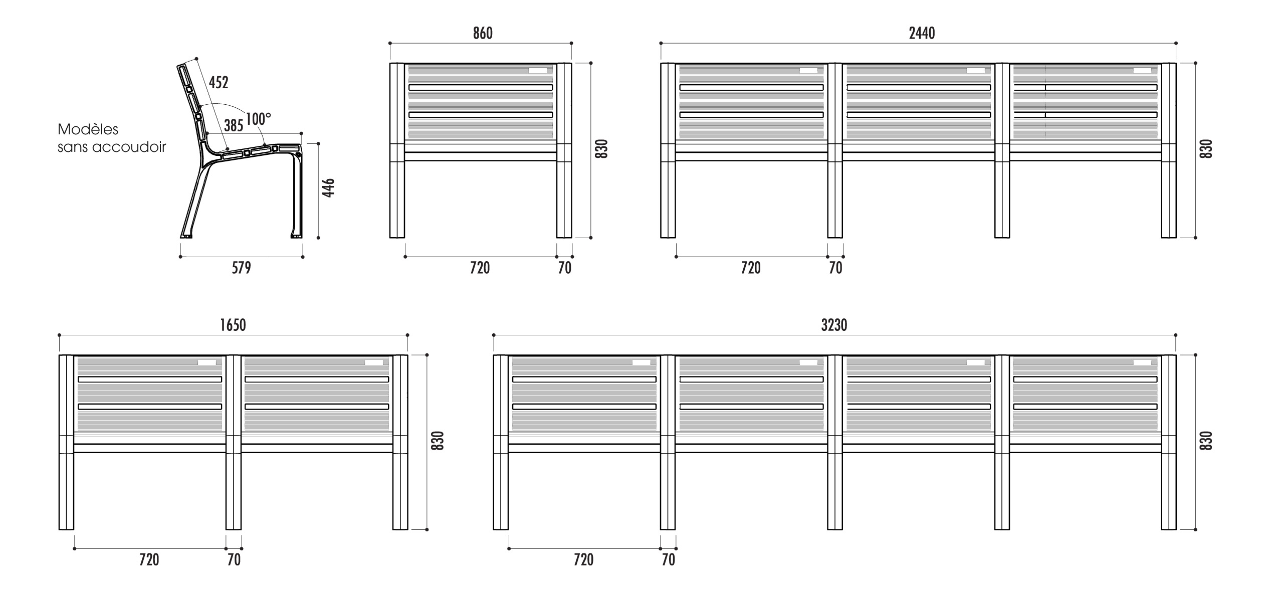 Banc public Modo Eco - design moderne et économique_4