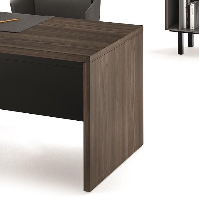 Bureau de direction Sile avec retour - Bralco - 180, Oui, Noyer_4