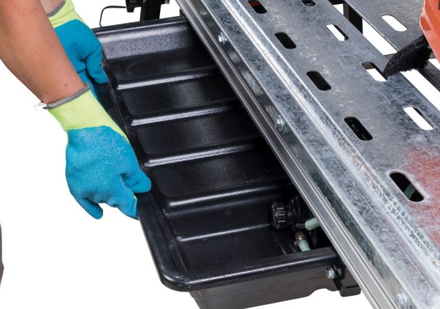 Scie sur table à pont, châssis aluminium pour le carreleur professionnelle - GÖLZ - TS250A_4