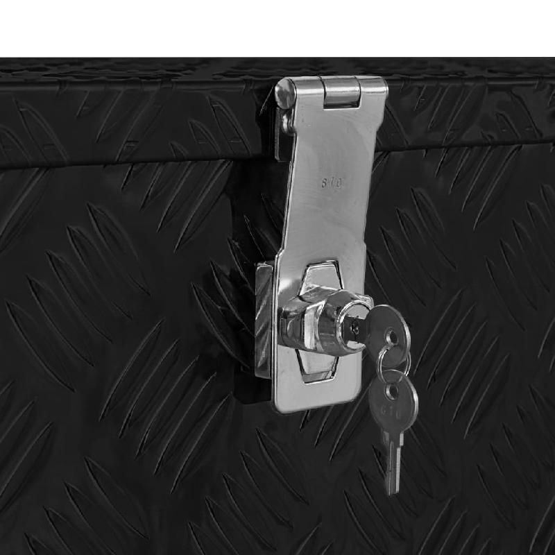 Vidaxl boîte en aluminium 80x30x35 cm noir 146442_4