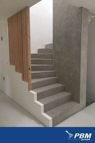 Escalier béton esthétique et adaptable à votre intérieur