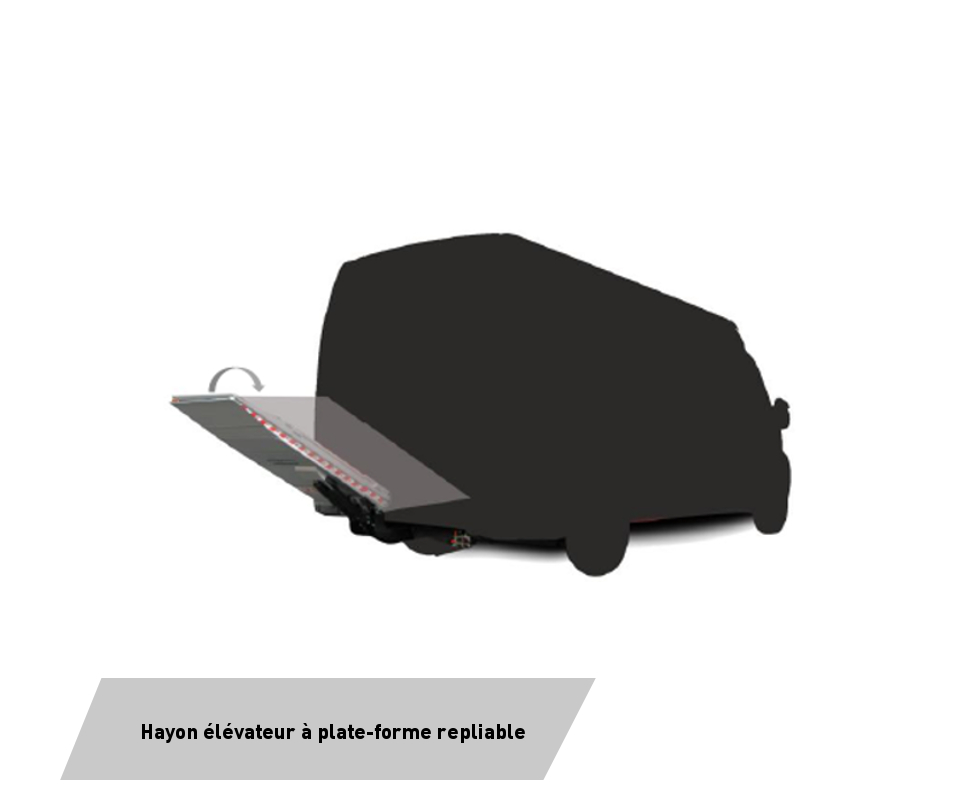 Hayon élévateur conçu pour faciliter le chargement et l'accès arrière