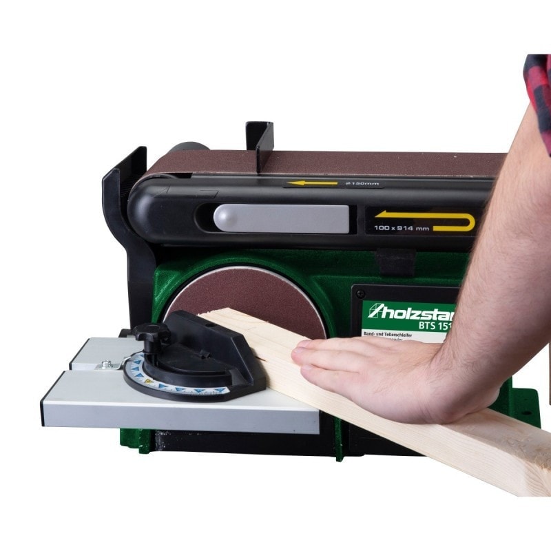 Ponceuse à bande et à disque BTS 151 - 100x915mm Ø150mm - Machine neuve avec bâti en fonte stabilisée_4