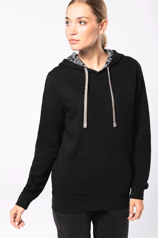 Sweat-shirt à capuche unisexe contrastée - Réf: K4013 - Kariban - 280 g/m² - Molleton gratté 3 fils_4
