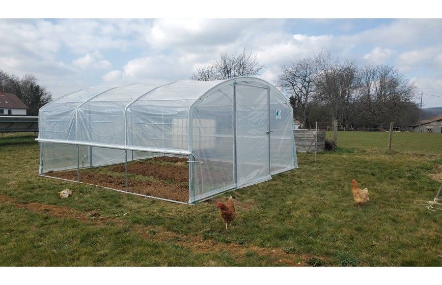 Serre de jardin 4 mètres de large pour un accès plus facile à vos cultures  - 4 SAISONS PLUS_5