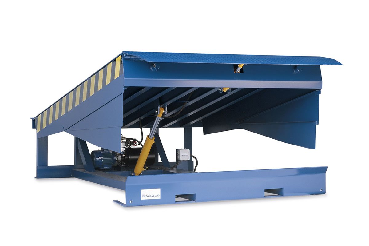 MSRH Niveleur de quai - Metalsystem - largeur 1800 à 2000 mm - lèvre rabattable en acier inoxydable ou galvanisé_4