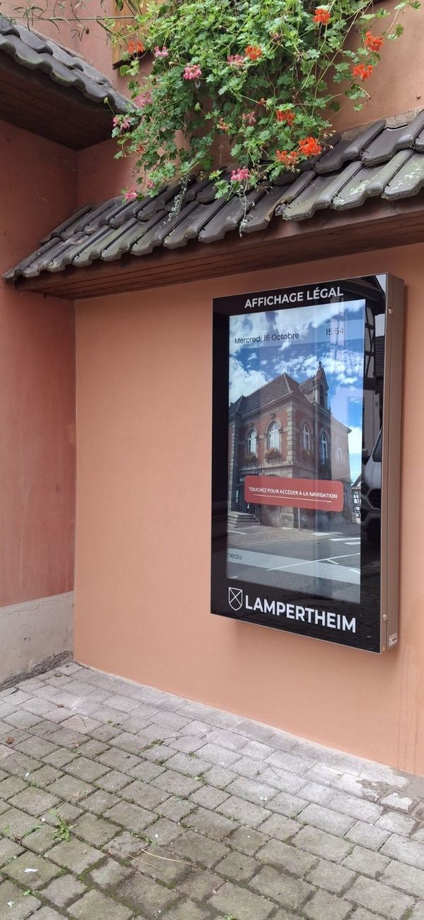 Totem tactile mural outdoor YUMO - Affichage légal ou autre_5