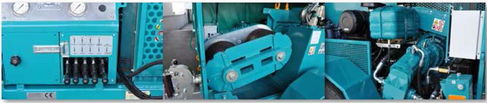 Treuil hydraulique VM 15000 DC - Volta - pour pose de câbles souterrains et lignes aériennes - Tirage max. 15500 daN_4