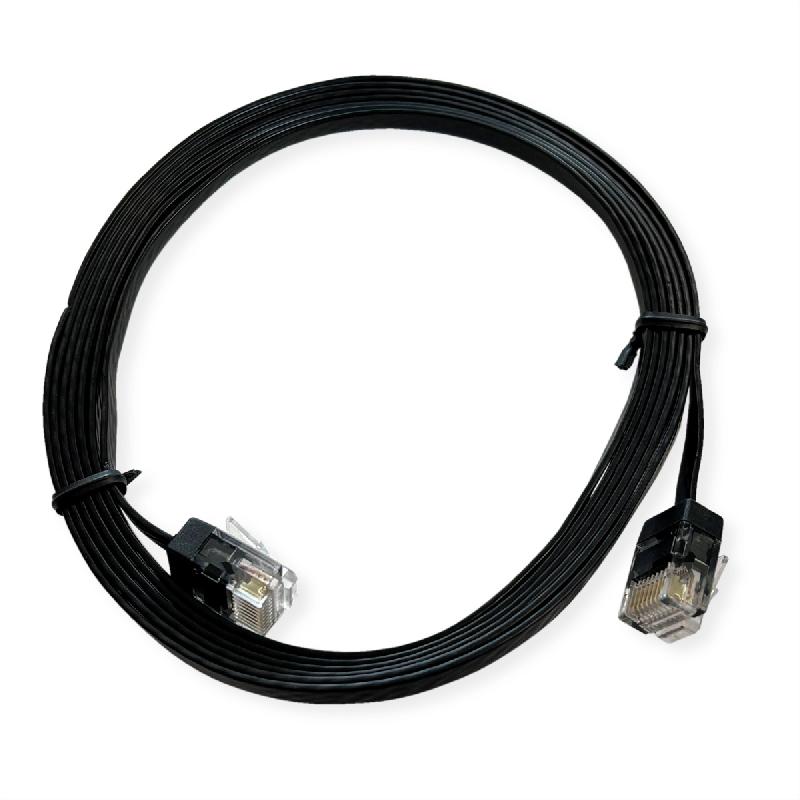 ROLINE Cordon Cat.6A (Classe EA) UTP, extra-plat, noir, 2 m_4