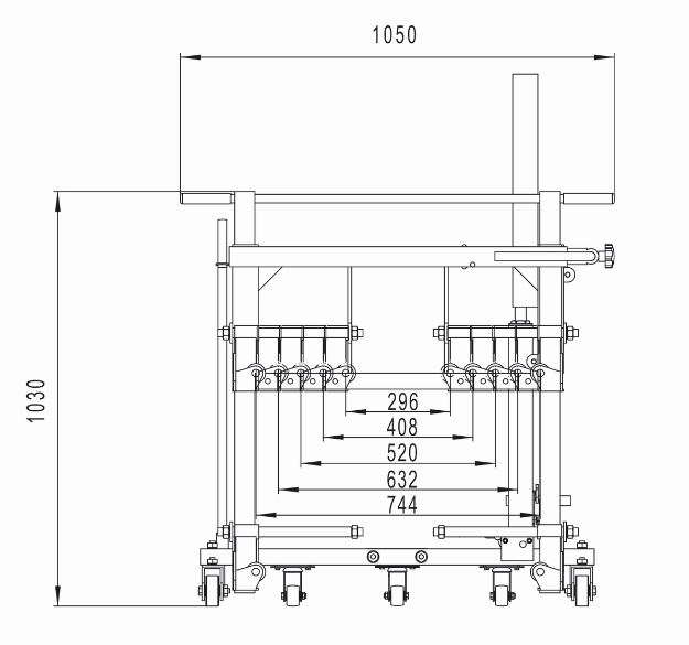 Élévateur hydraulique pour montage/démontage des roues - 600 kg - BH8AC3-600 - inclinable et certifié CE_4