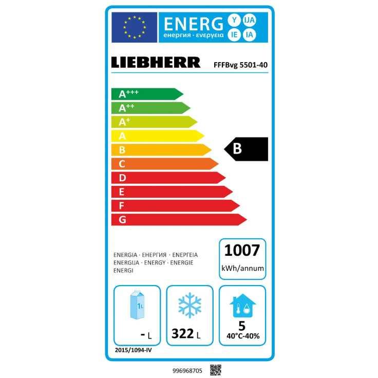 Armoire réfrigérée négative blacksteel - Ventilée NoFrost - GN2/1 - 322L | Liebherr - FFFBvg 5501 Perfection_4