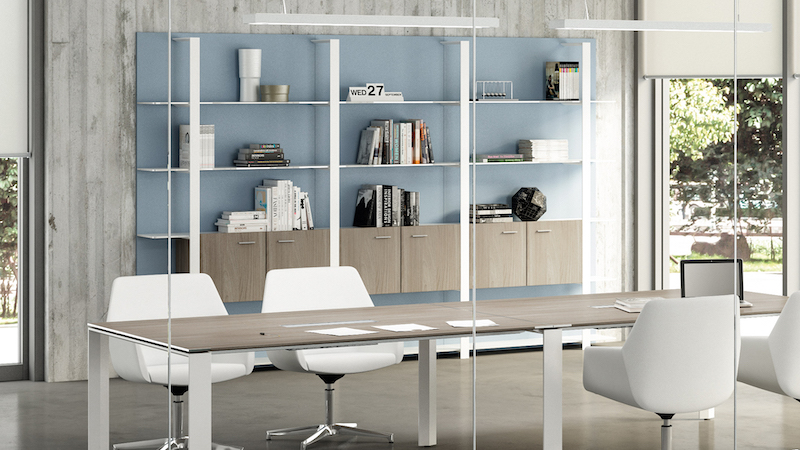 Bibliothèque  design contemporain  et modulable pour l'archivage des documents_4