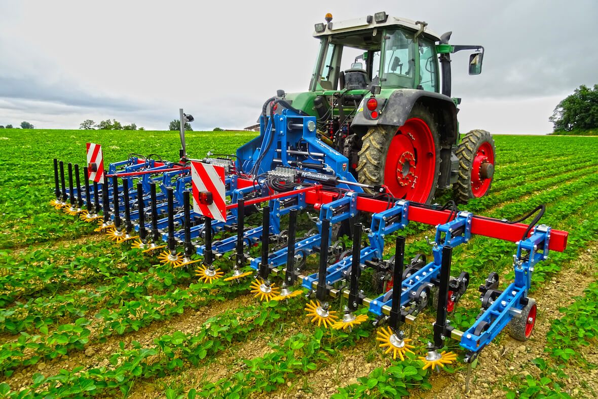 Bineuse spéciale betterave - Thomas Hatzenbichler Agro-Technik - barre profilée avec montage 3 points et disques stabilisateurs montés sur roulements à billes_4