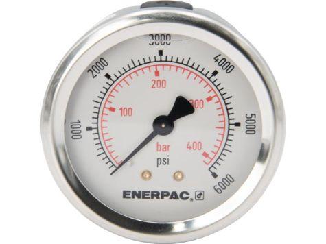 G2534SR, Manomètre, 63 mm Face, Montage arrière, Bain de glycérine, 400 bar pression maximale_4