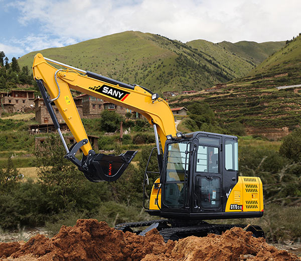 Mini-pelle 7,355 t - SANY SY75C - Moteur 40,9 kW - Godet 0,28 m³_4