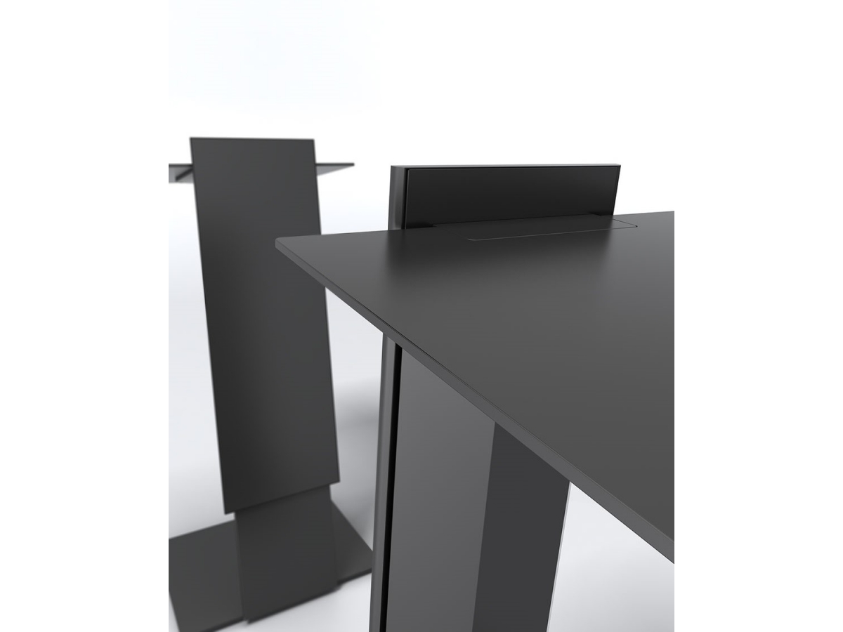 Pupitre de conférence LEVO - design moderne, hauteur fixe ou réglable, structure métallique_4