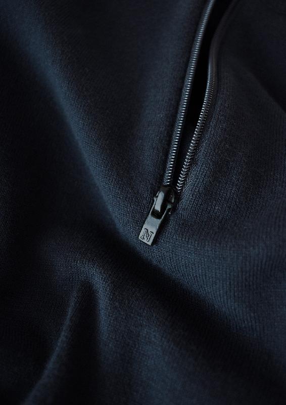Pull Élégant 1/4-Zip - Brighton 1/4-Zip Homme - Bleu marine - Nimbus_4