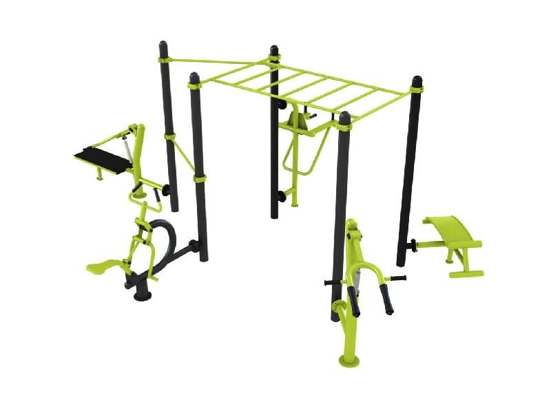 Station Combo 5-3 - Agrès extérieurs de sport - Modules personnalisables et PMR_4