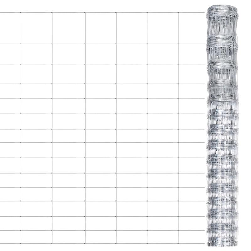 Vidaxl clôture de jardin acier galvanisé 50x1,6 m argenté 149516_4