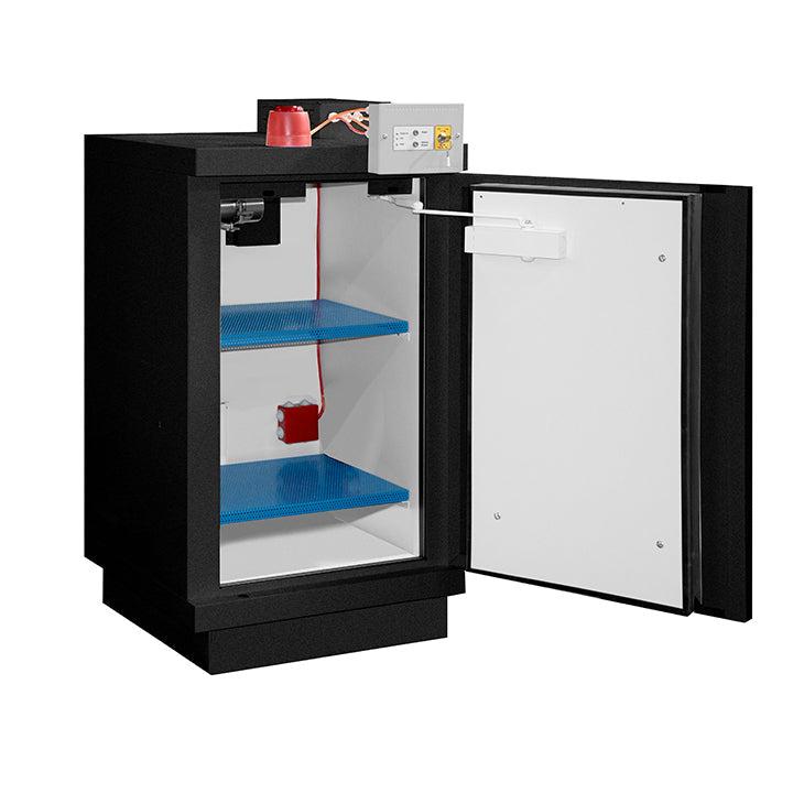 Armoire anti-feu 90 min batteries lithium basse 1 porte - 798+LI - Alarme + recharge / Blanc_4