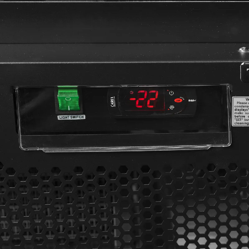 Congélateur vertical vitré Atom Maxi F2DBB (1006 / 702L) Noir TEFCOLD_4