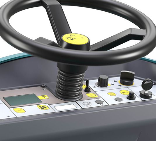 Balayeuse autoportée compacte alimentée par batterie - S880 - 67L - 7 440 m² - Tennant_4