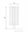 Poubelle publique Onis 03.058.Sc - Zano - 60L - avec poteau inox et parement bois_4