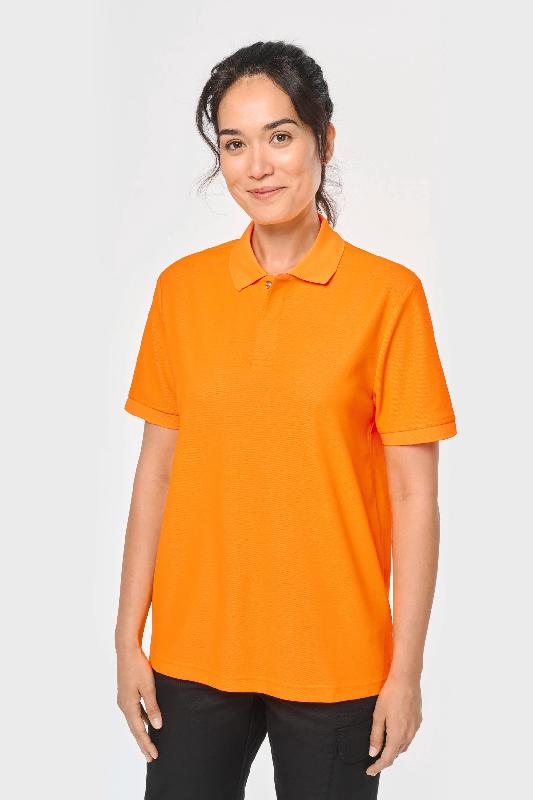 Polo unisexe écoresponsable en coton/polyester recyclé - WK208 - Normé EPI visibilité améliorée NF EN 17353_4