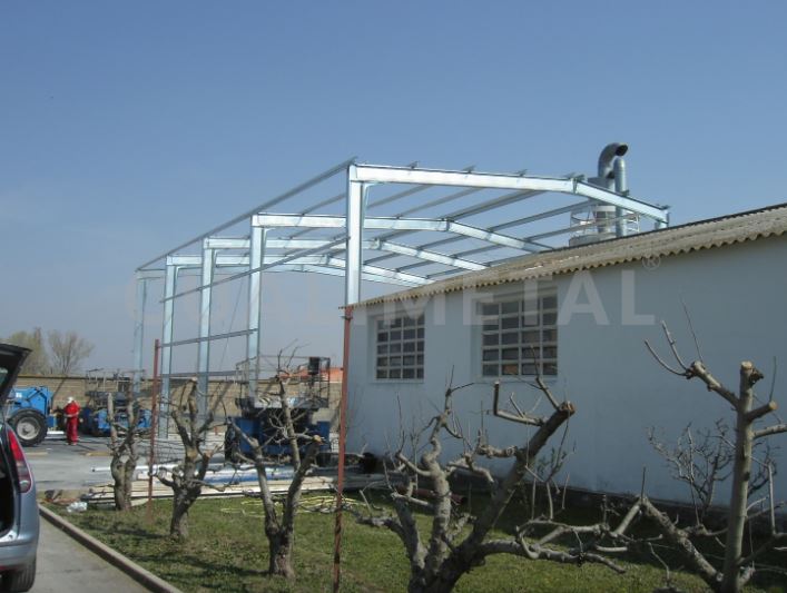Hangar modulaire gamme ecorapid - Abris ouverts pour chantiers et cours avec structures métalliques - Cualimetal_4