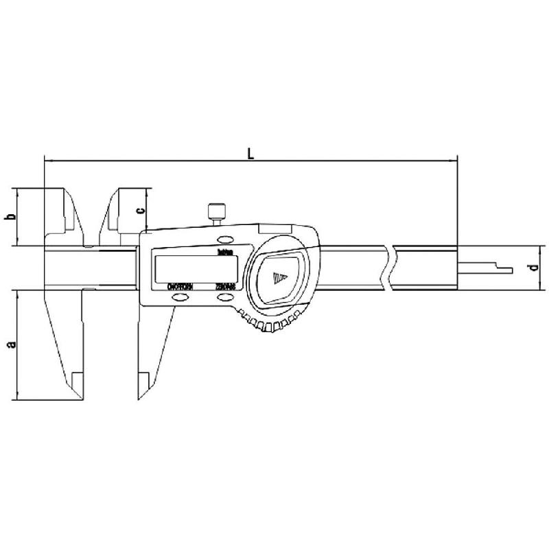 Pied à coulisse digital - Lecture au micron - 150 mm - LCD 0,005 mm - Jauge de profondeur_4