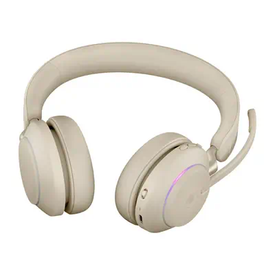 Jabra Evolve2 65 Casque Sans fil Arceau Bureau/Centre d'appels USB Type-A Bluetooth Beige_4