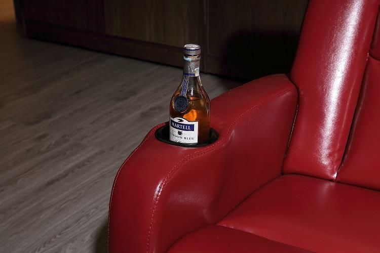 LS-801G - Fauteuil de cinéma vintage Linsen Seating avec porte-gobelets et support lombaire_4