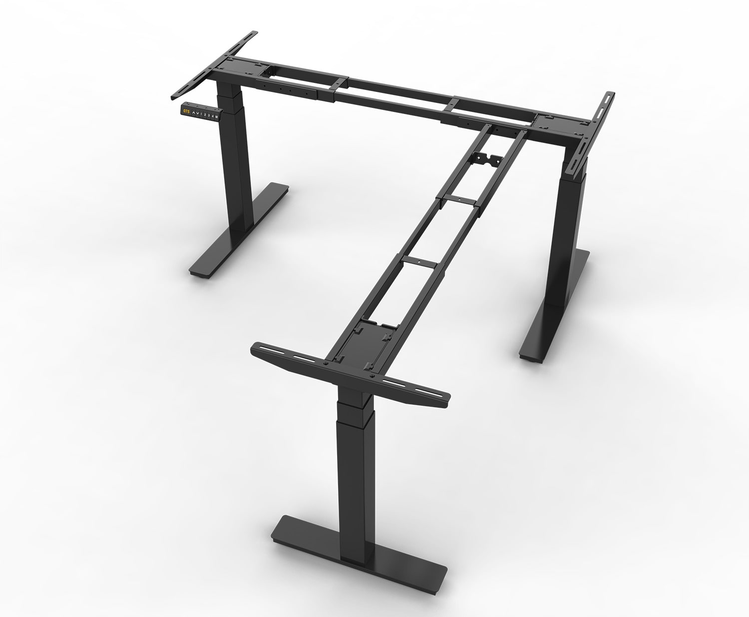 Piètement motorisé pour bureau assis debout avec hauteur réglable 65 à 130 cm - 3 moteurs - charge 150 kg - CORNERDESK_4