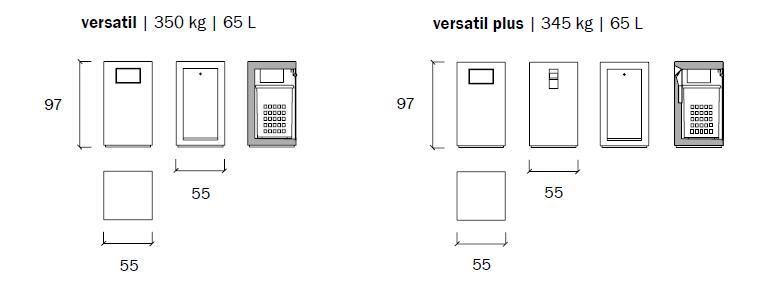 Versatil - poubelle publique en béton préfabriqué - Magourban - 65 L - finition écaillée et imperméabilisée_4