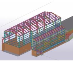 Hangar de stockage industriel - structure métallique en acier et bardages métalliques - Cualimetal_4