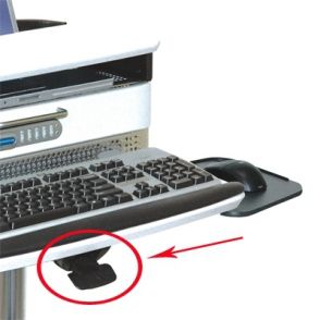 Chariot informatique Laptop Drawer Cart H Class - Ergonoflex - 23,58 kg - réglable en hauteur, antibactérien et sécurisé_4