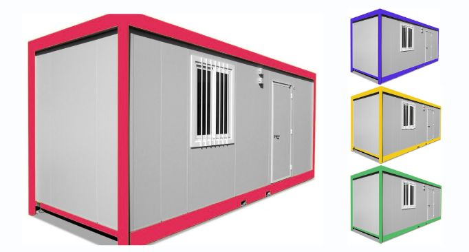 Bungalow modulaire avec panneaux sandwich isolants