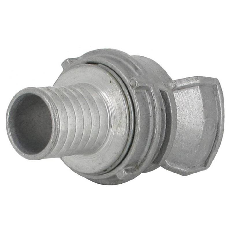 Demi-raccord symétrique avec verrou - DN 40 mm - Embout annelé Ø 30 mm - Alu_4