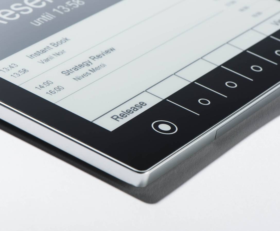 Écran de réservation de salles - ROOMZ - sans fil, interface intuitive, compatible Wi-Fi et services de messagerie_4