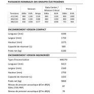 Groupe électrogène avec moteur KOHLER KD27V12-5DES et fréquence 50 Hz
