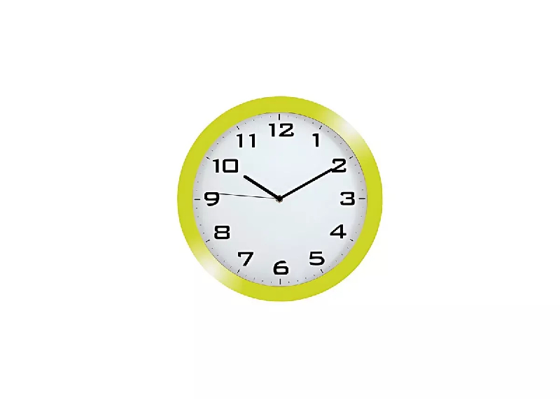 Horloge murale silencieuse couleur verte_4