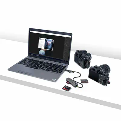 Lecteur de Cartes Mémoire Multi-Média, Lecteur de Cartes SD/microSD/CompactFlash, Adaptateur de Cart_4