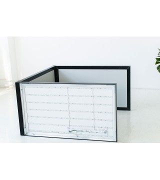 Cadre lumineux en aluminium - 5 cm d'épaisseur avec LED intégrées et visuel interchangeable_4