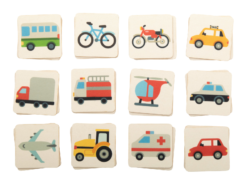 Jeu de mémoire personnalisé - 24 tuiles en carton thématique - Boîte en papier imprimée_4