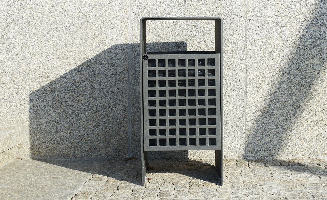 Arqui - poubelle publique - Larus - 35L - Acier, Fonte, Béton_4