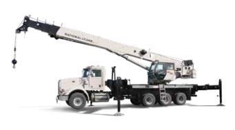 Nbt50l camion grue - Manitowoc - Charge maximum 45.4 t - Flèche principale 46 m - Hauteur tête de flèche 62.5 m_0