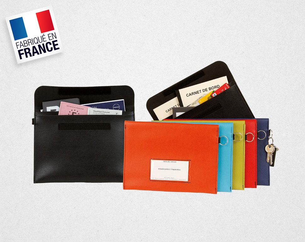Porte document véhicule imperméable pour protection des papiers_4