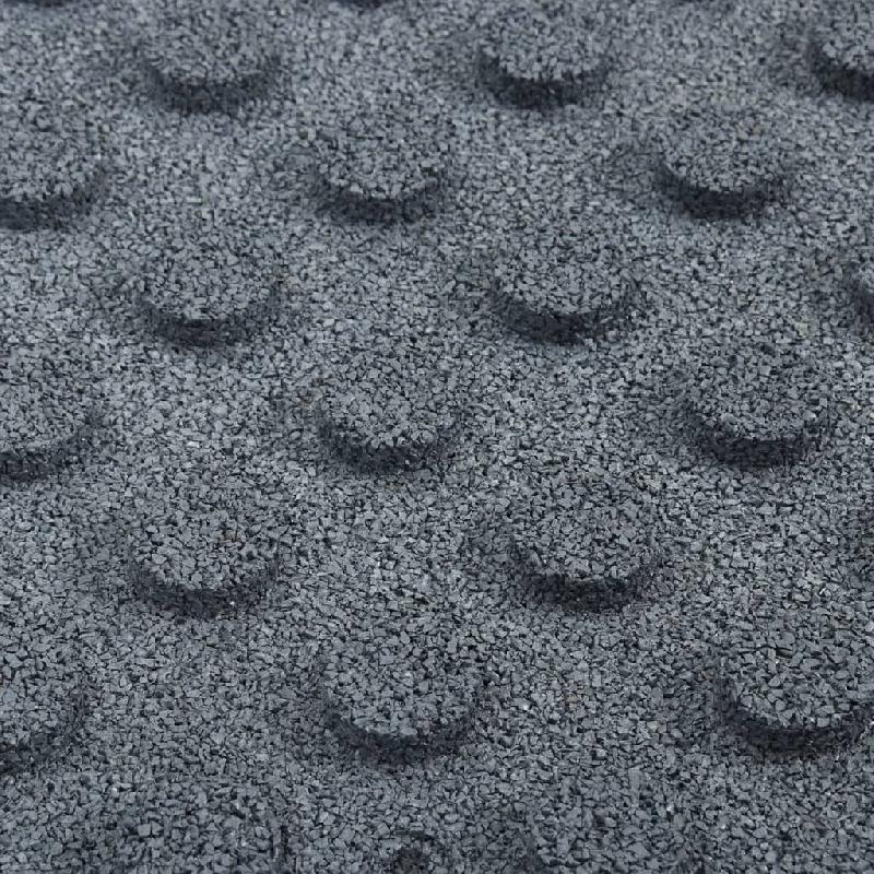 Vidaxl carreaux de protection antichoc 12pcs caoutchouc 50x50x3cm gris 3096596_4