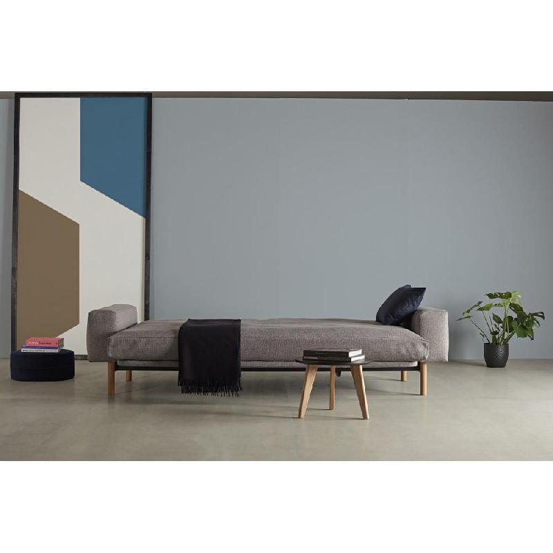 Innovation Living - Canapé design multifonction Mimer convertible lit 140x200cm en tissu Mixed Dance Grey_4